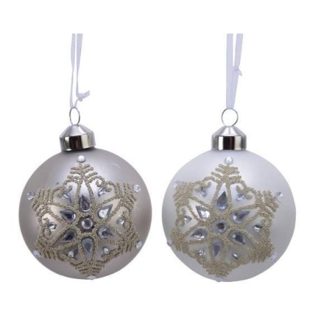SFERA VETRO CON FIOCCO DI NEVE